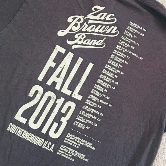 2013 Zac Brown Band Unisex Sz Small - Picture 9 of 14